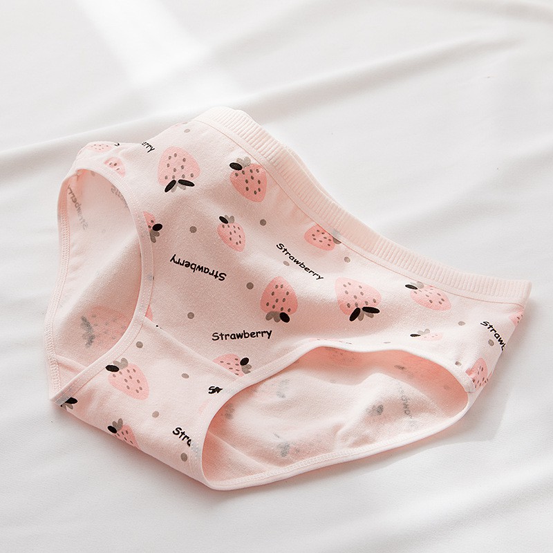 Quần Lót Cotton Mềm Mại Thoáng Khí In Họa Tiết Trái Cây Cho Nữ (M-2Xl) | BigBuy360 - bigbuy360.vn