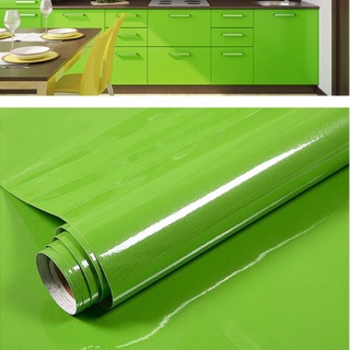 5M decal xanh lá nhũ sáng cho phòng bếp , điểm nhấn keo sẵn khổ 60 cm