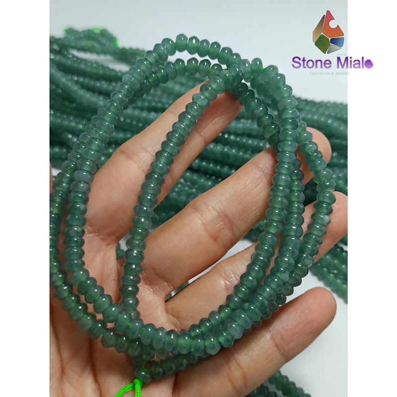 Chuỗi đeo tay JadeA lam ngoc hoa bay trong đẹp siêu Vip