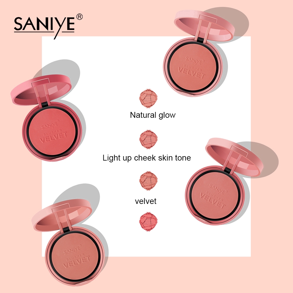 Hộp Phấn Má Hồng Saniye 4 Màu Kèm Cọ Trang Điểm Tiện Dụng E0145 | BigBuy360 - bigbuy360.vn