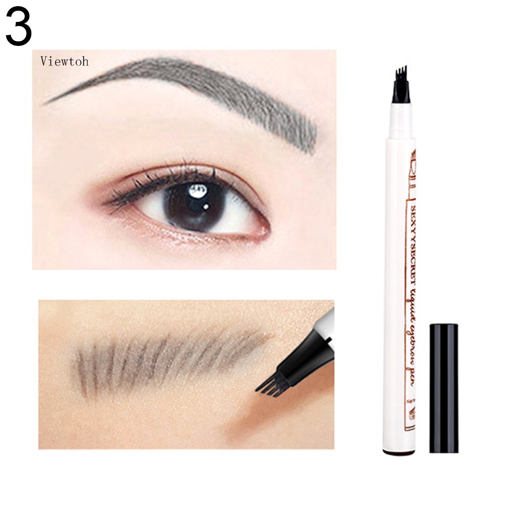 Bút kẻ lông mày chống nước đầu cọ 4 ngọn đẹp tự nhiên chất lượng cao | BigBuy360 - bigbuy360.vn