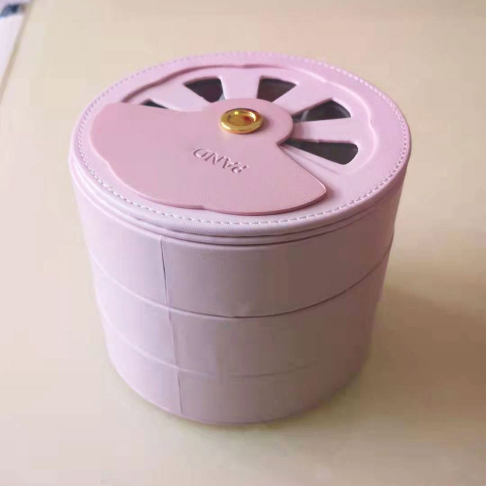 Hộp Đựng Trang Sức Ba Tầng Màu Hồng Cho Pandora