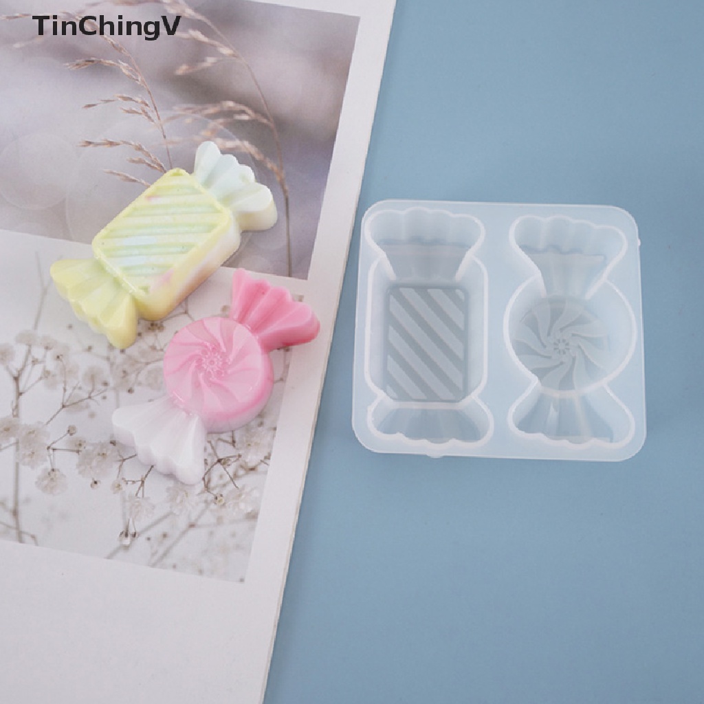 Khuôn Silicone Làm Trang Sức Hình Viên Kẹo Xinh Xắn