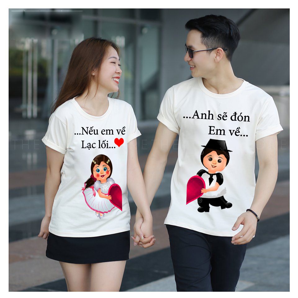 ÁO ĐÔI GIÁ XƯỞNG-ÁO ĐÔI TÌNH NHÂN ANH SẼ ĐÓN EM VỀ