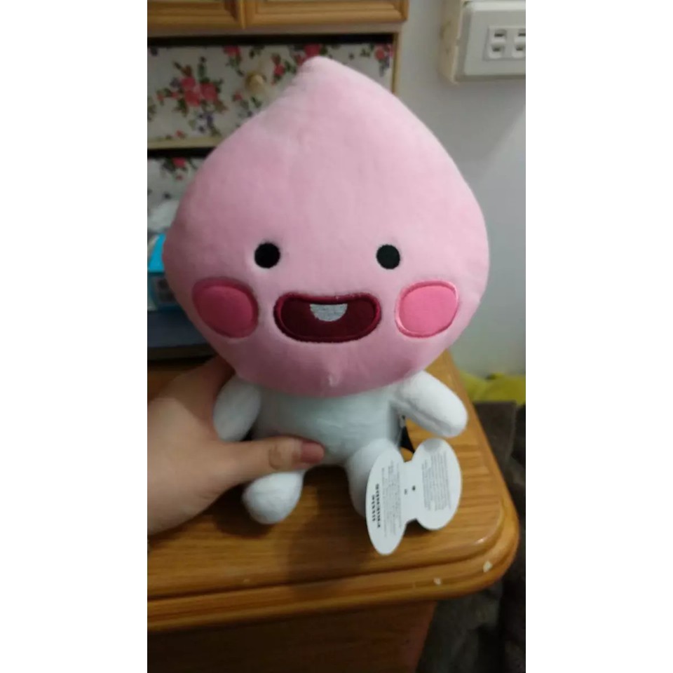 Gấu bông Kakao Apeach dạng ngồi, bé đào Little Apeach