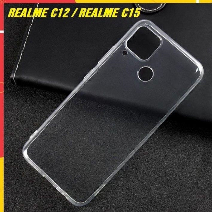 Ốp điện thoại Cho Realme C11 / Realme C12 / Realme C15 silicon mềm trong suốt