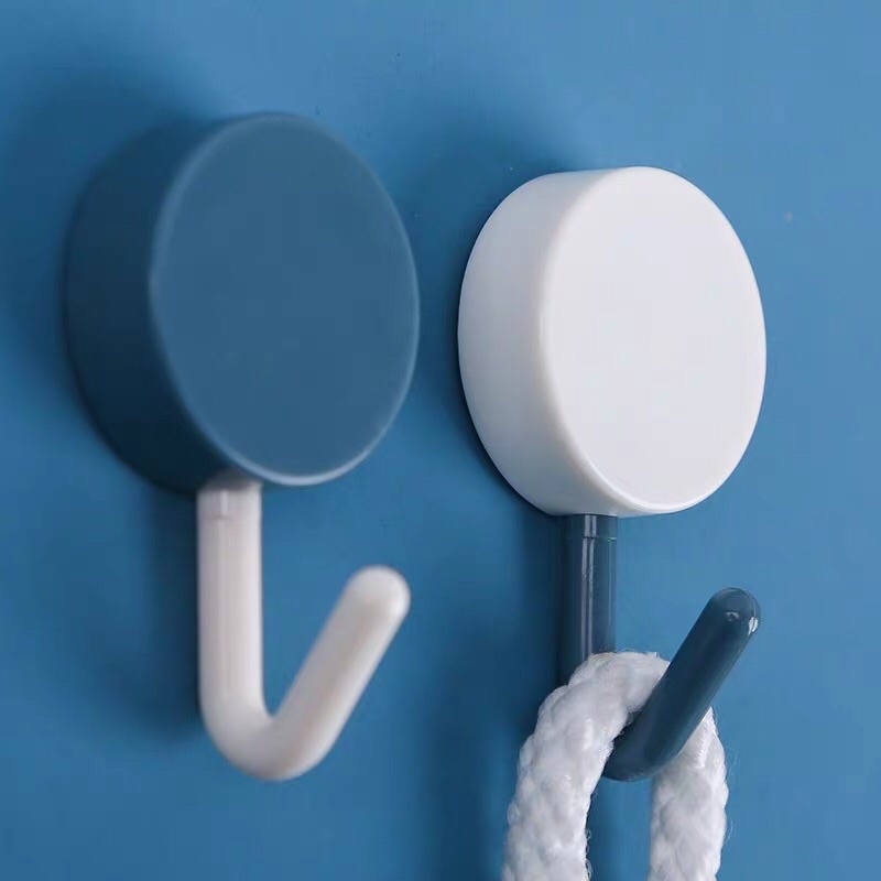 Móc Treo Đồ Hình Tròn Dán Tường Đa Năng Gắn Trang Trí Decor Nhà Cửa Nhiều Màu Sắc.