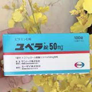 "date 2025" viên uống hỗ trợ đẹp da vitamin e 50mg eisai nhật bản hộp 100v