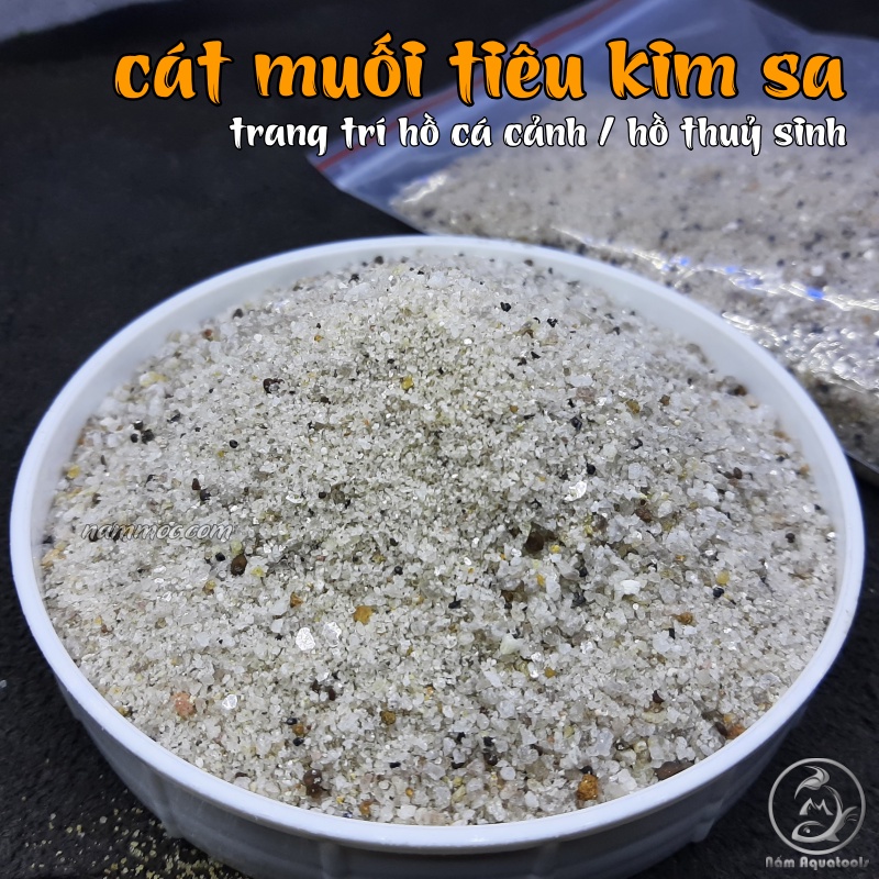 1KG Cát Muối Tiêu - Cát Trải Nền, Trang Trí Bể Cá Cảnh Thuỷ Sinh