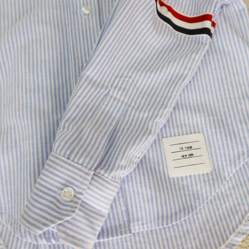 Áo Sơ Mi Tay Dài Vải Oxford Họa Tiết Kẻ Sọc Thời Trang Cao Cấp Cho Bé