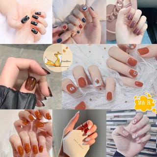 (HÀNG MỚI VỀ) Bộ 24 Nail Giả Móng Tay Giả Họa Tiết 3D Siêu Xinh