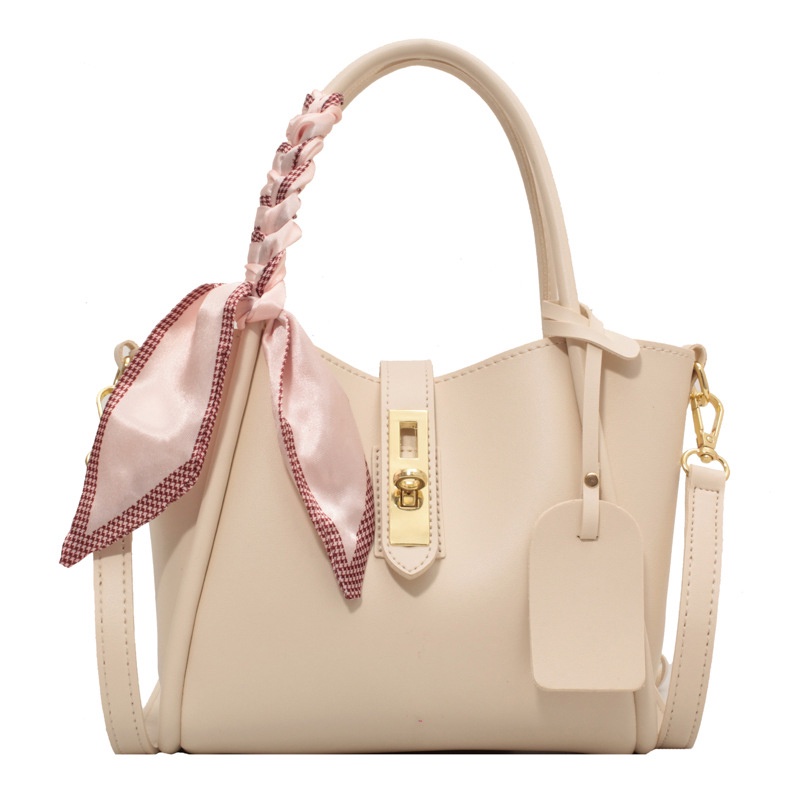 Túi Đeo Vai / Đeo Chéo Bằng Lụa Có Khóa Trang Trí Khăn Choàng Phong Cách Phương Tây Dành Cho Bạn Nữ