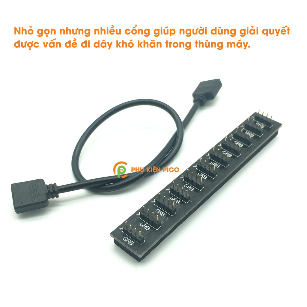 HUB chia LED 12v RGB 4 Pin hỗ trợ Main ASUS, MSI, GIGABYTE, ASROCK