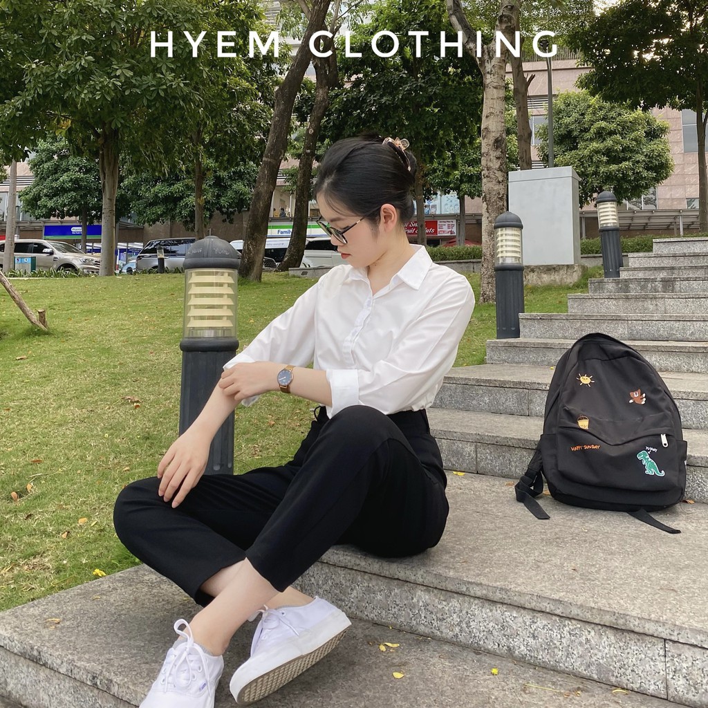 [Mã FATHANG5 giảm 10K đơn 50K] Áo Sơ Mi Trắng Tay Dài, Tay Ngắn Đi Học Đi Làm Công Sở Màu Trắng Style Hàn Quốc Soái Tỉ | BigBuy360 - bigbuy360.vn