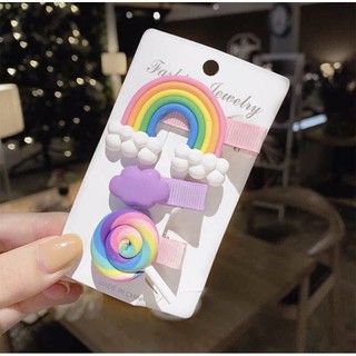 vỉ 3 kẹp hình dễ thương cho bé