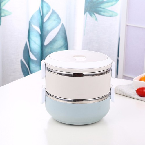 Hộp Đựng Cơm Giữ Nhiệt Lõi Inox 2 Tầng Lunch Box