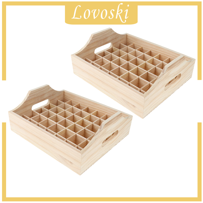 Set 2 Đế Gỗ Trưng Bày 42 Lọ Tinh Dầu 5 10 15 20ml