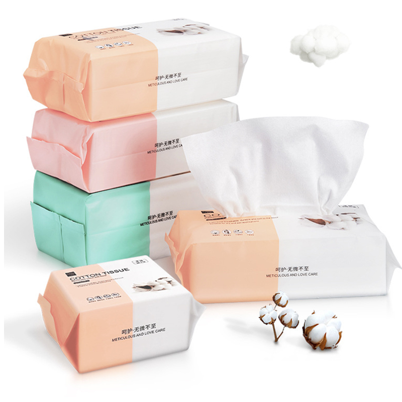 (Hàng Mới Về) Set 50 / 100 Miếng Khăn Tẩy Trang Dùng Một Lần Tiện Dụng