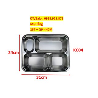 Khay Inox 4 Ngăn - KC04