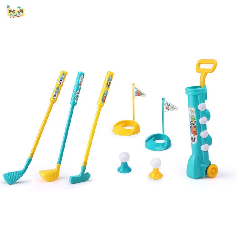 Bộ Đồ Chơi Đánh Golf Mini Kèm Bánh Xe Dành Cho Trẻ Em