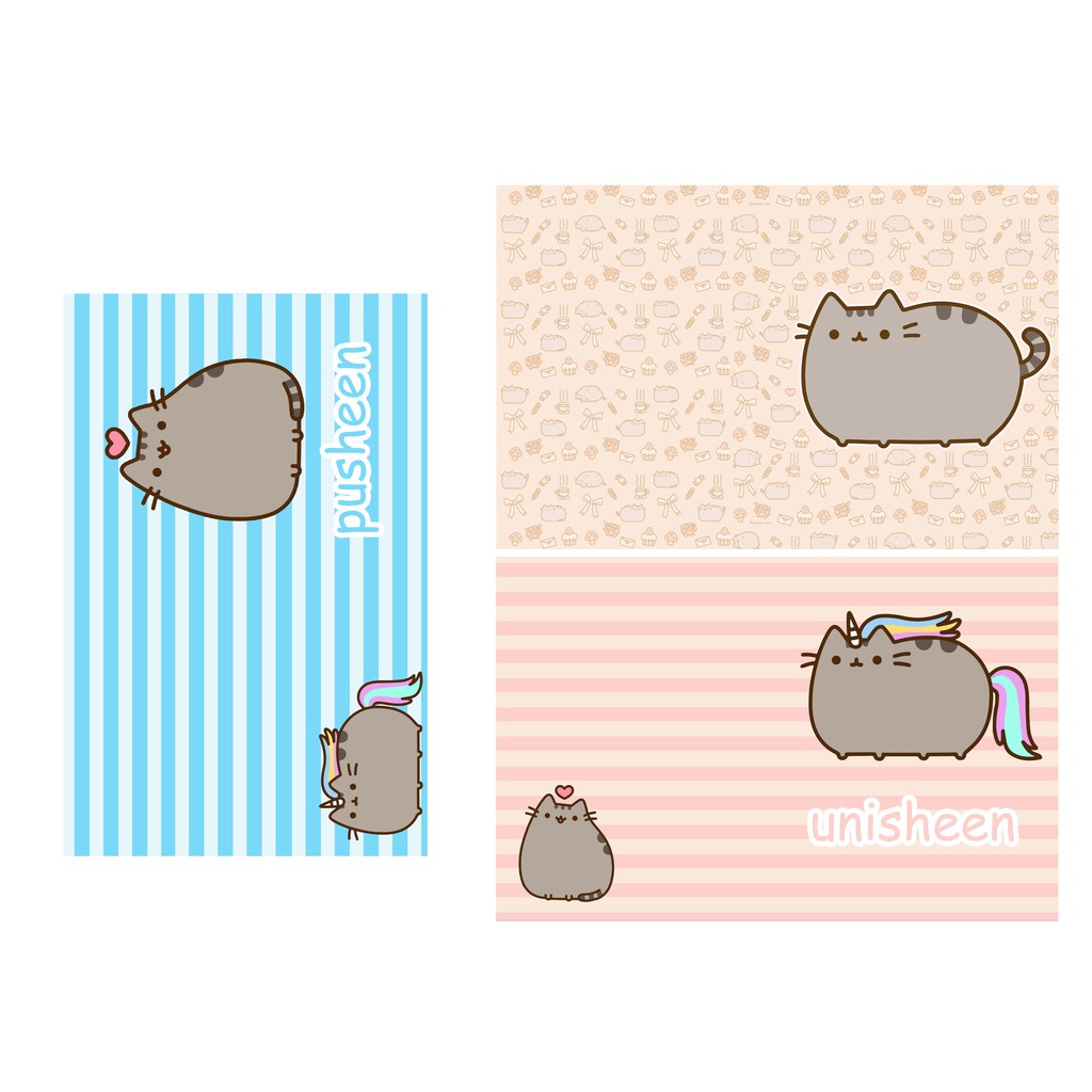 sổ kèm bút pusheen SB15 sổ kèm bút hoạt hình cute dễ thương