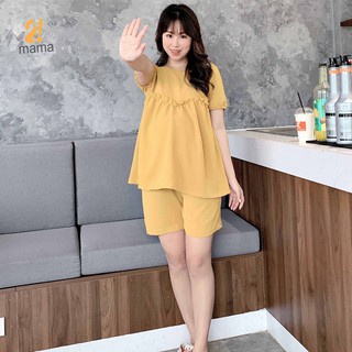 Đồ bộ bầu sau sinh Chicmom ,dáng lửng cao cấp mặc nhà mùa hè ,mát mẻ, trẻ trung CM004