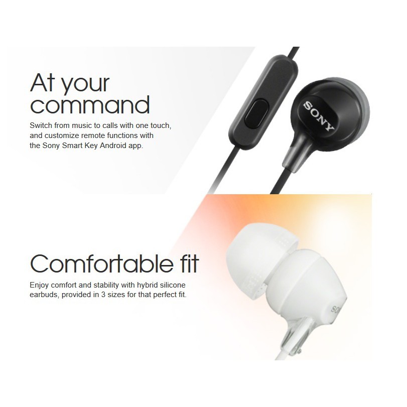 Tai Nghe Nhét Tai Có Mic Sony EX15AP - Hãng Phân Phối Chính Thức