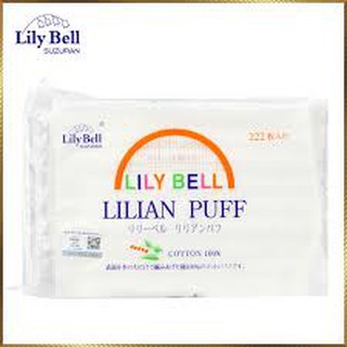Bông Tẩy Trang Lily Bell Suzuran Nhật 222 Miếng Lilian Puff Nhật Bản
