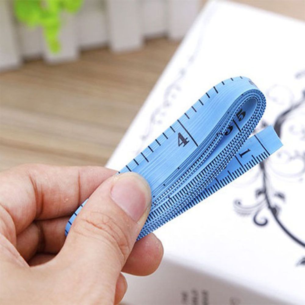 Set 2 thước dây đo vải phẳng mềm mại nhỏ gọn nhiều màu sắc