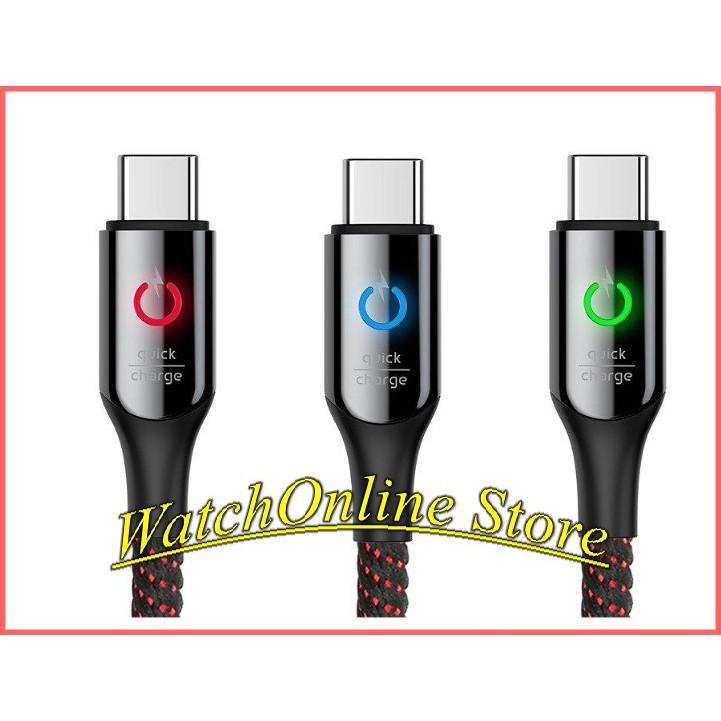 Cáp sạc nhanh QC 3.0 Type C tự ngắt Baseus