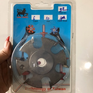 Lưỡi phay gỗ 6 cánh 10ly tròn 95mm