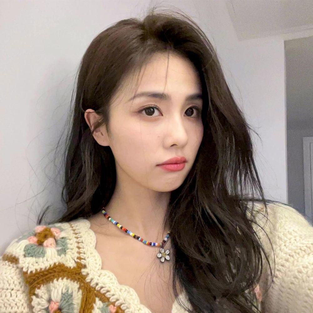 Vòng cổ Mặt Hoa Hướng Dương 15H Nhựa Resin Phong Cách Bohemian Thời Trang Cho Nữ