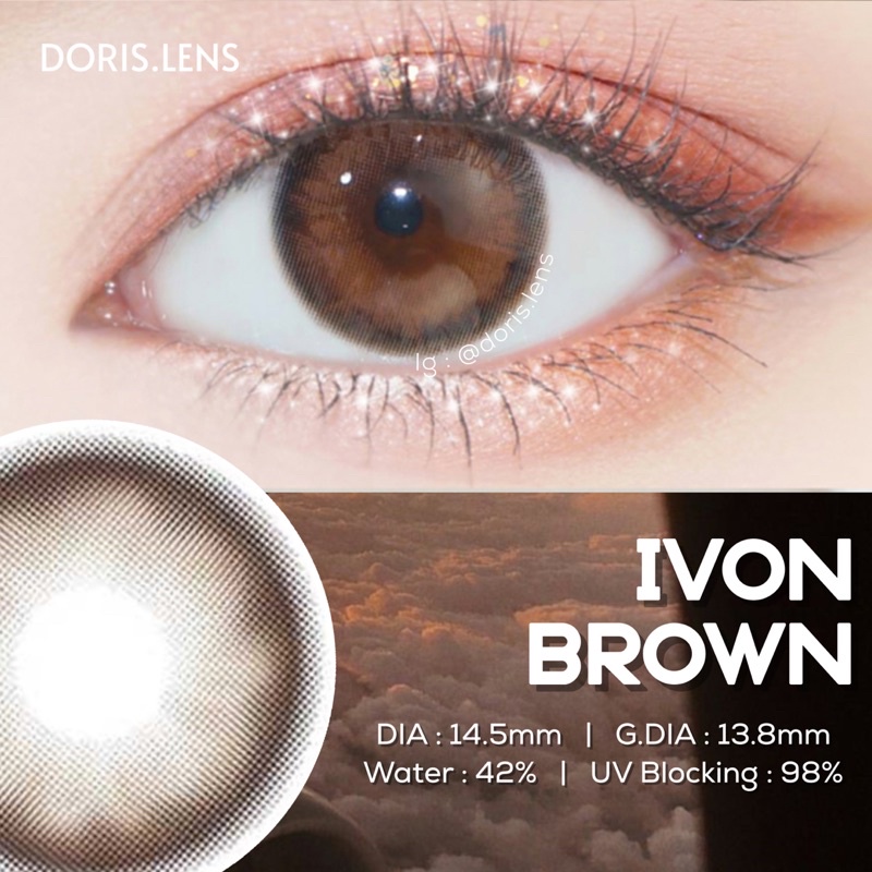 Kính Áp Tròng DORIS.LENS - IVON Brown 14.5mm