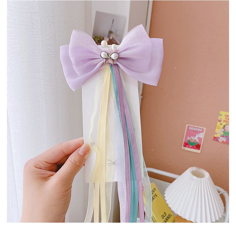 Kẹp Tóc Nơ Tua Rua Kiểu Hán Phục Dễ Thương Cho Bé Gái