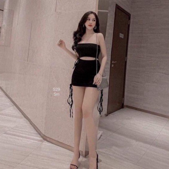 Chân váy rút dây 2 bên xu hướng hot trends siêu tôn dáng(Ảnh thật +video) | BigBuy360 - bigbuy360.vn