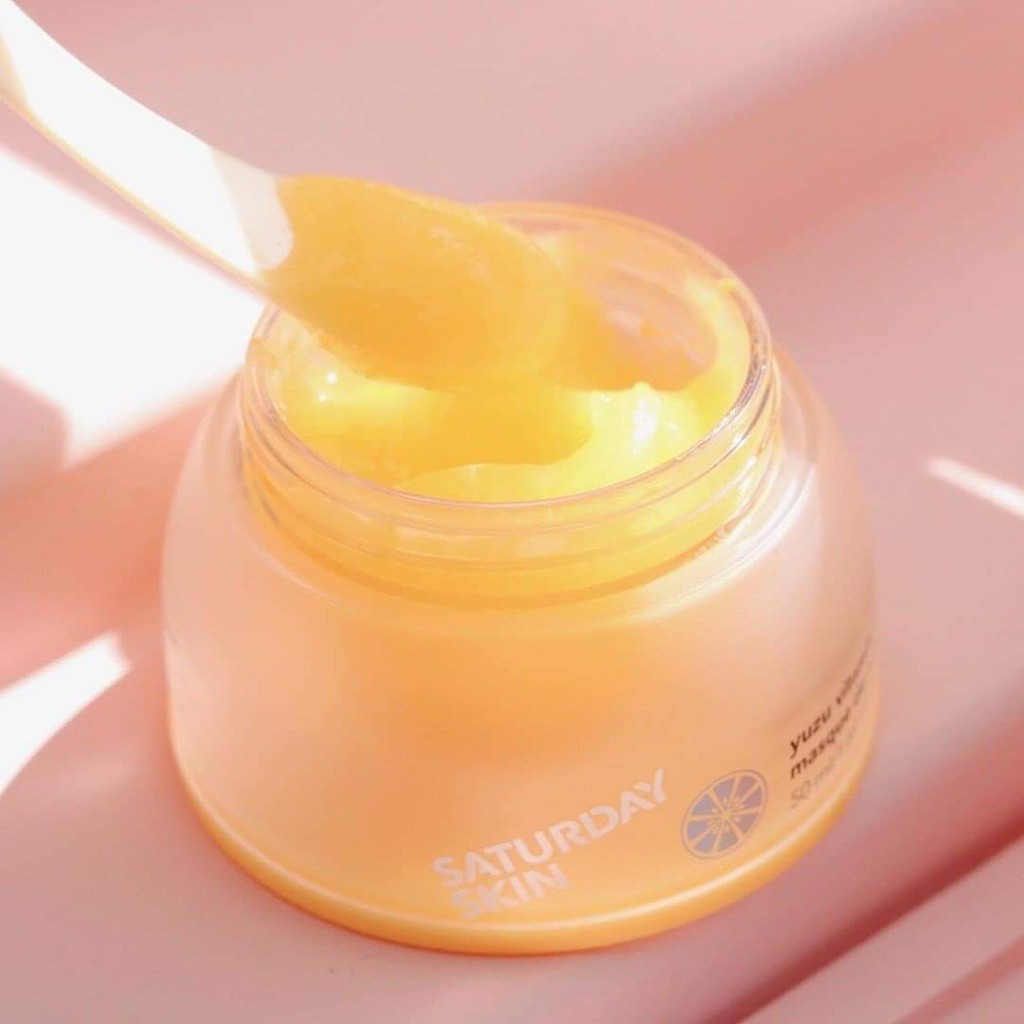 Mặt nạ ngủ dưỡng trắng da Saturday Skin Yuzu Vitamin C Sleep Mask 50ml