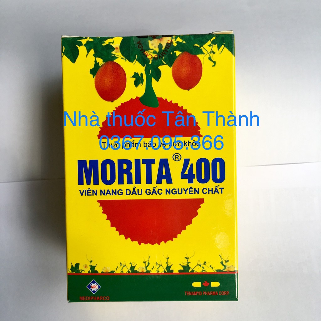 Dầu gấc Morita 400mg lọ 100 viên