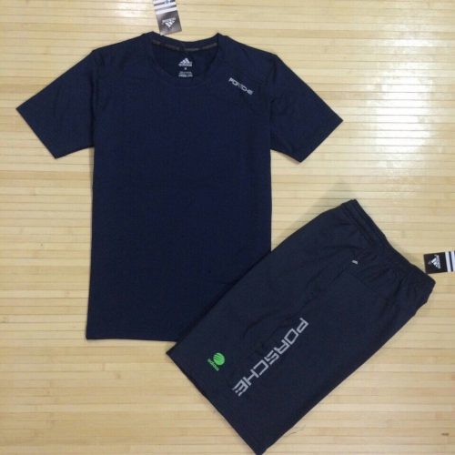 set áo quần thể thao nam màu xanh đen