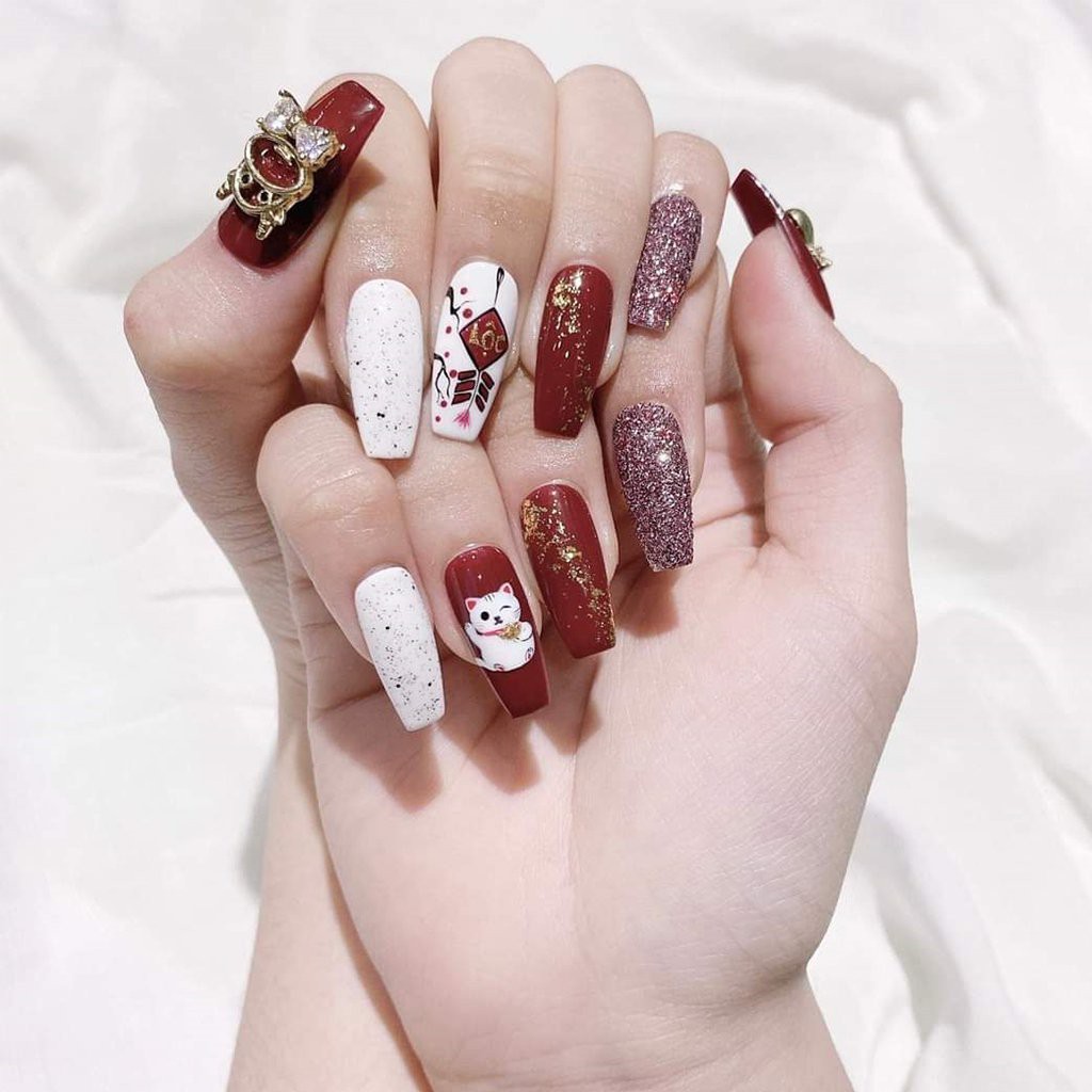 Nhũ rắc ánh kim cương - Nhũ rắc nail 6 màu sang chảnh trang trí móng tay (lẻ 1 hủ)