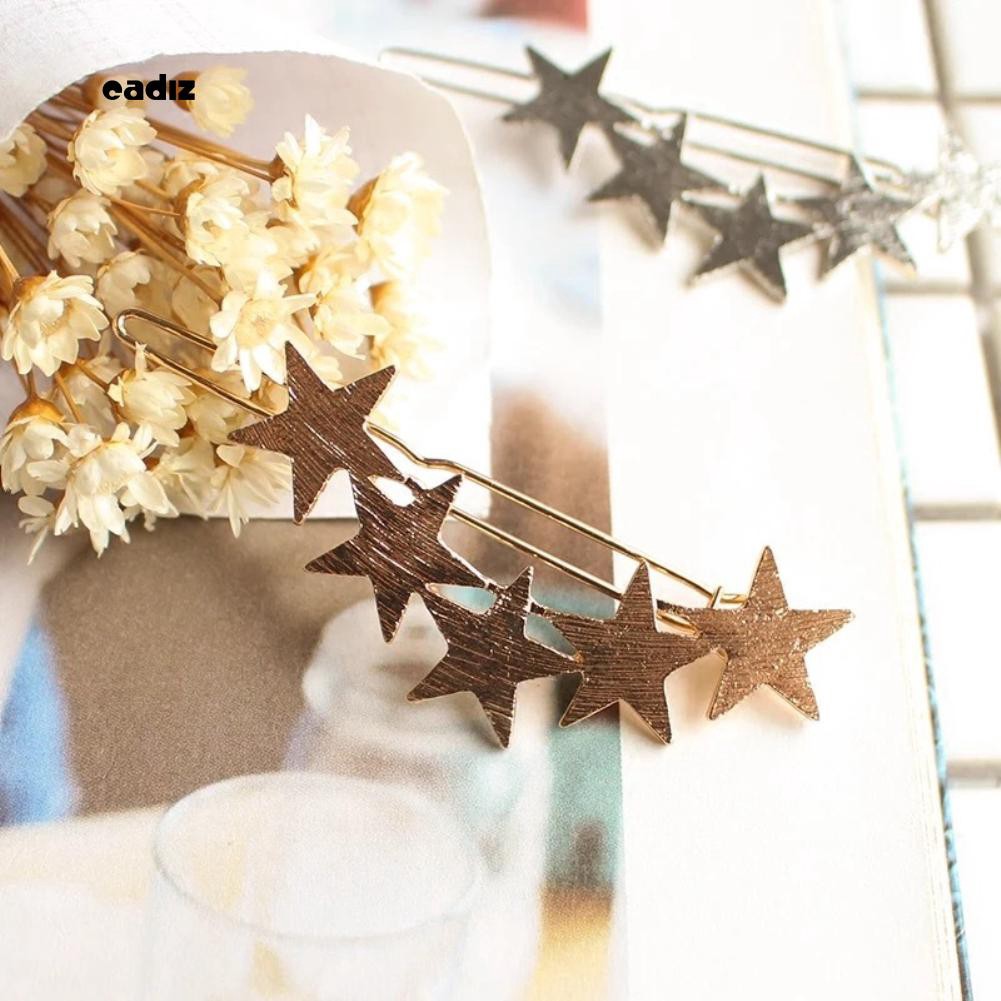 Kẹp tóc hình ngôi sao 5 cánh dễ thương cho nữ