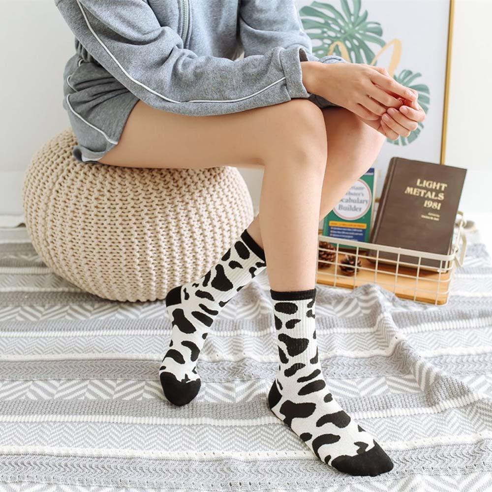 AROMA Vớ Giữ Ấm Họa Tiết Da Báo Phong Cách Nhật Bản Dành Cho Nữ