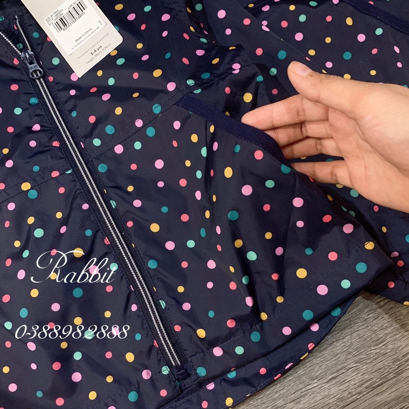 Áo khoác gió chấm bi-HÀNG SALE KHÔNG ĐỔI TRẢ