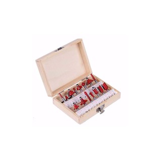 Bộ mũi phay gỗ 6.35mm- 15 món