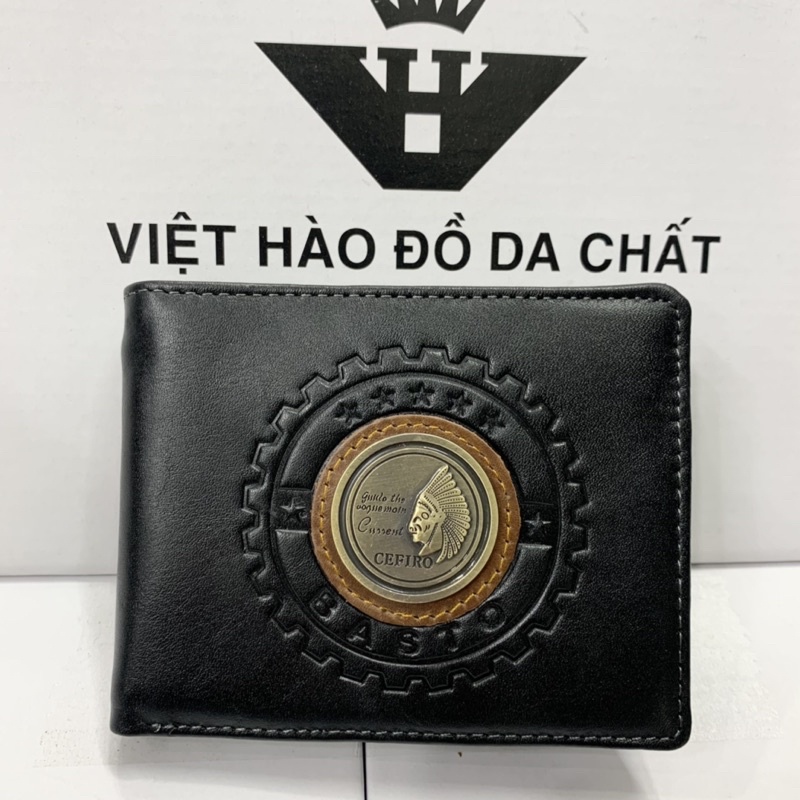 Ví Nam, Bóp Nam Da Bò Chuẩn Logo Thiết Kế Độc Đáo Và Phong Cách