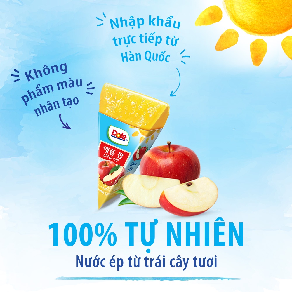 Nước Kem Tuyết Táo Ép Dole (8 x 62ml)