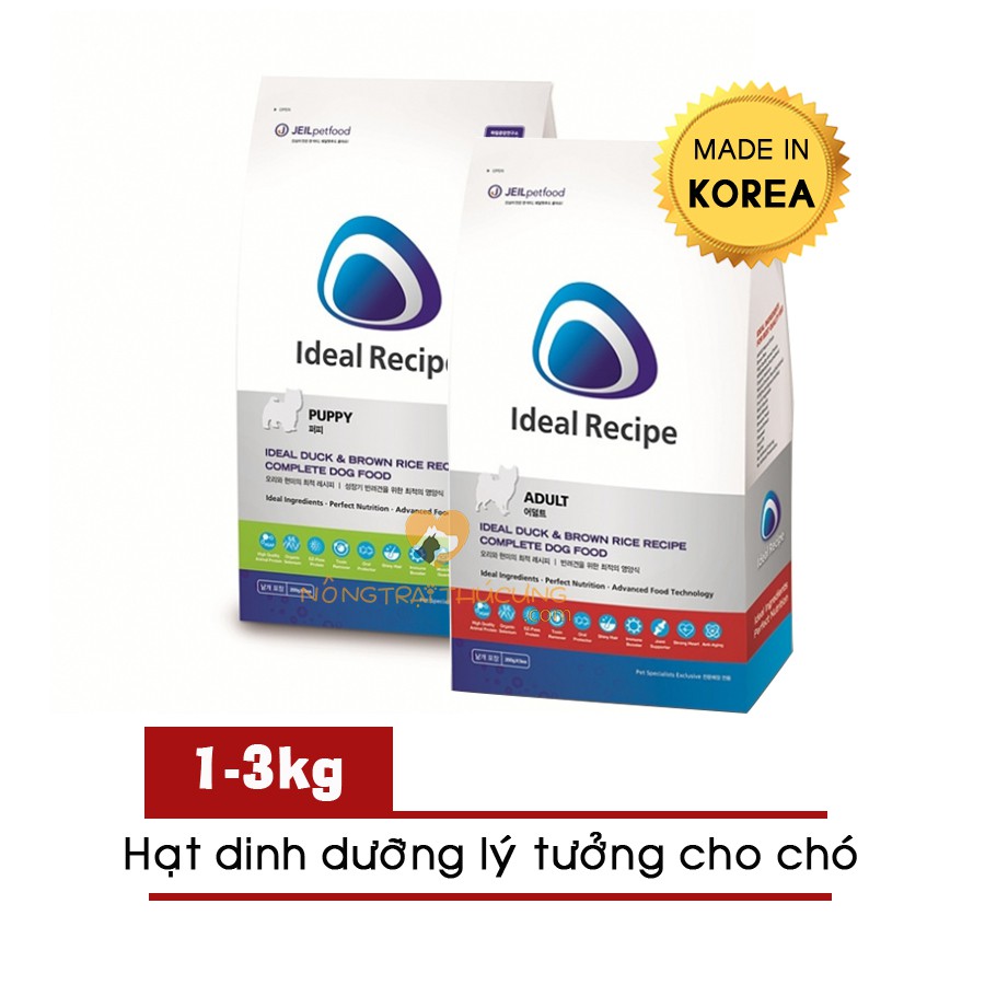 Thức Ăn Hạt Dinh Dưỡng Cho Chó IDEAL RECIPE - [Nông Trại Thú Cưng]