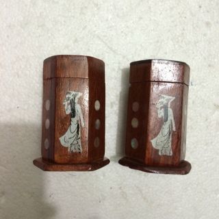 Hộp đựng tăm gỗ 10k.