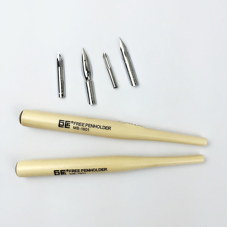 Bộ Bút Chấm Mực Comic Pen Set ( 2 quản bút + 4 ngòi Nikko) Made in Japan luyện chữ,vẽ truyện tranh....