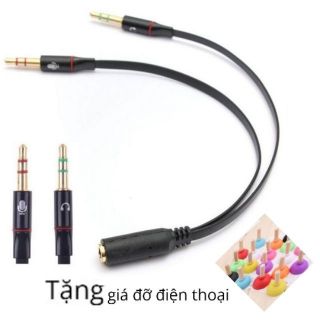 Jack chia audio và mic (kèm quà tặng)