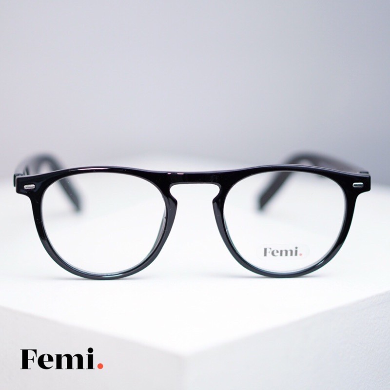 Gọng kính tròn Femi Brooks chính hãng mắt kính cận tròn nam nữ